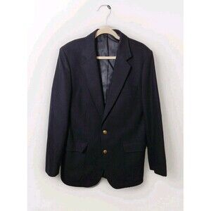 VTG J.G. Hook 100% Wool Suit Coat / Blazer Navy Men’s Size 40 Made In Hungary